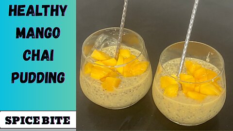 5-Minute Mango Chai Pudding Recipe By Spice Bite