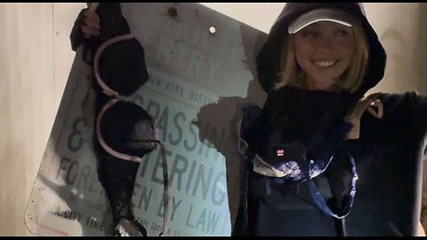 Sydney Sweeney doing dumb things to promote her Lingerie brand