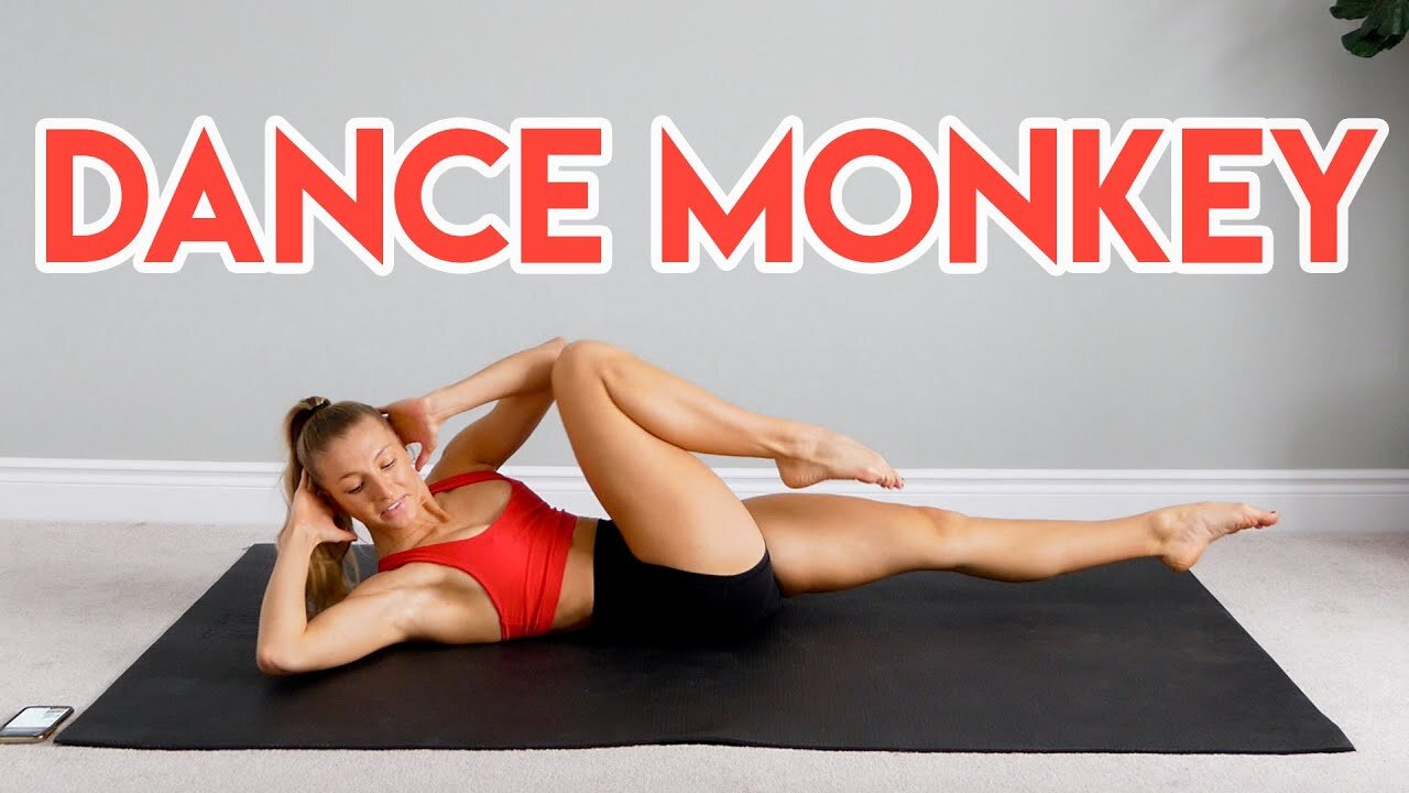 🔥 Dance Monkey AB WORKOUT – No Equipment | Tones And I Inspired Routine 💪🎶