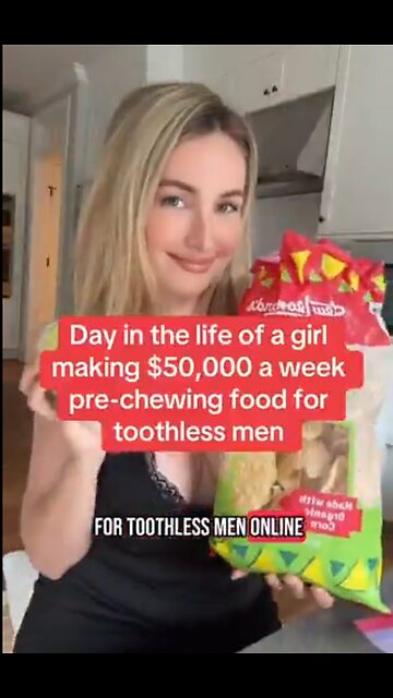 She gets 50k a week for doing this ...