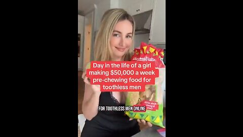 She gets 50k a week for doing this ...