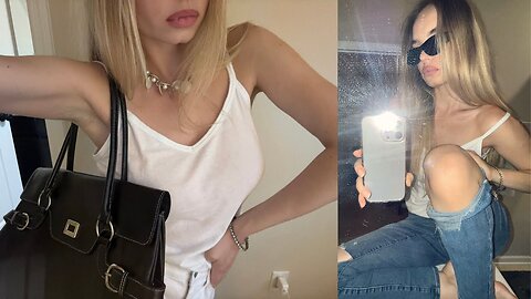 vintage shopping vlog - 2000's chic
