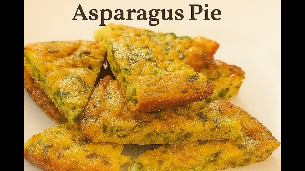 Quick Asparagus Pie in less than 3 minutes🥧🌿⏱️
