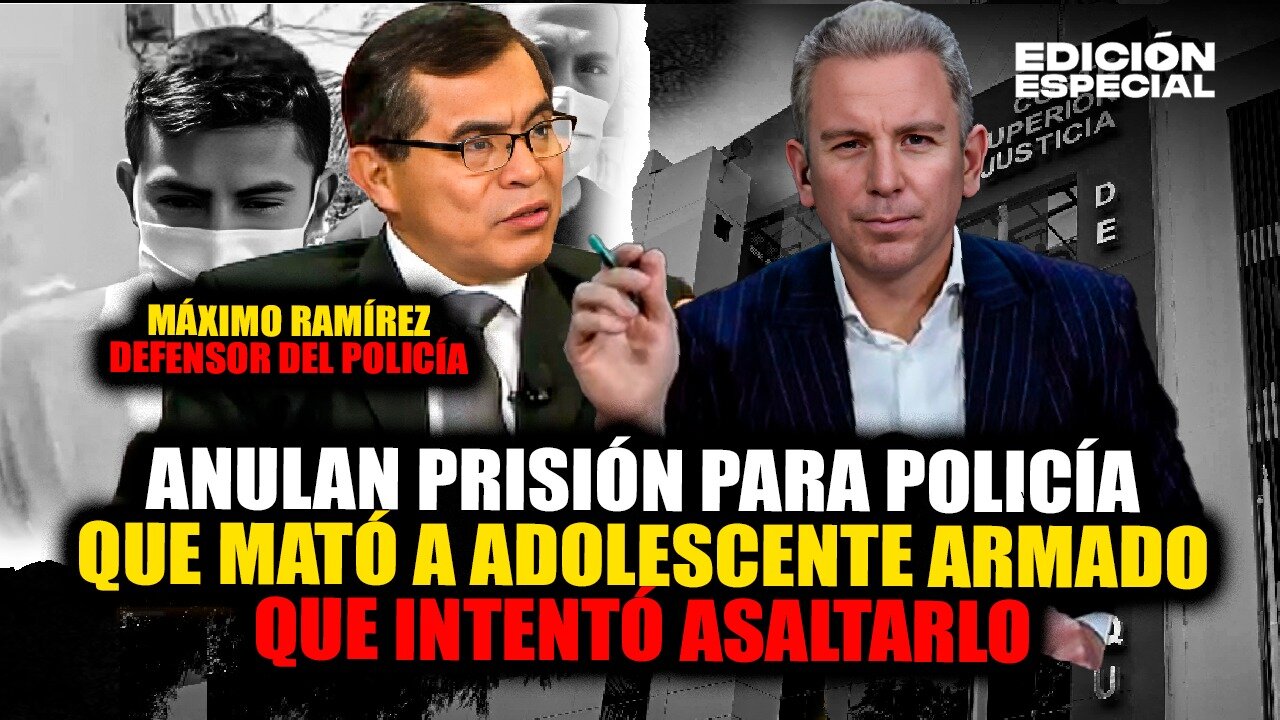 MAR 28 - Poder Judicial libera a policía que abatió a ladrón adolescente armado que intentó asaltarlo