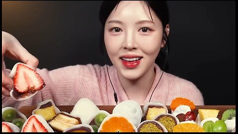 Gourmet Fruit Mochi Strawberry, Chocolate, Orange and Kiwifruit
