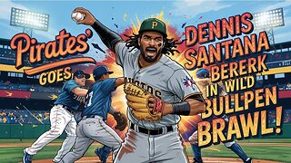 Pirates' Dennis Santana Goes Berserk in Wild Bullpen Brawl!
