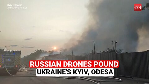 Putin's Drones BURN Military Sites In Kyiv, Odesa On 4th Night; SCARED Ukrainians Recall HORROR