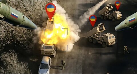 Massive Explosion! Russian Forces Destroy HIMARS with Iskander