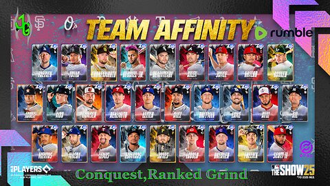 MLB The Show 25 Grind Conquest affinity and ranked