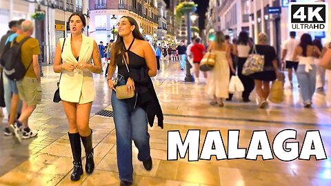 Spain MALAGA Walking Tour in October Costa del Sol Andalusia