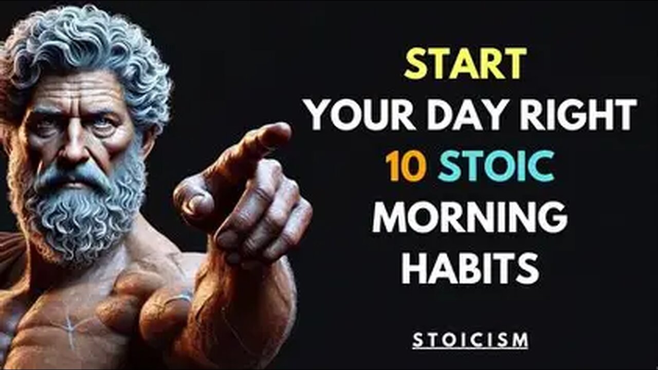 10 THINGS YOU SHOULD DO EVERY MORNING (Stoic Routine)