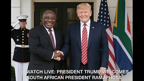 LIVE: Trump and South Africa President Cyril Ramaphosa hold meeting