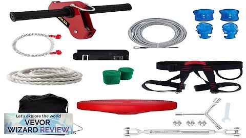 VEVOR Zip line Kits for Backyard 120FT Zip Lines for Kid Review