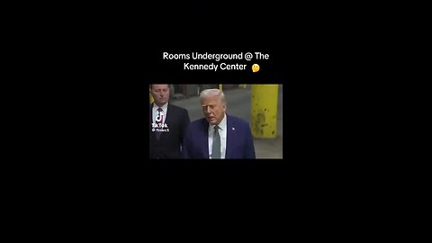 President Trump is exposing the underground tunnels and rooms built underneath the Kennedy Center.