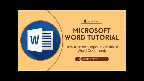 How to Insert Hyperlink Inside A Word Document