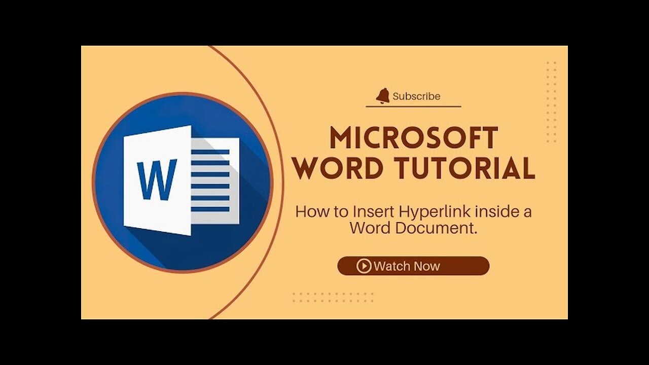 How to Insert Hyperlink Inside A Word Document