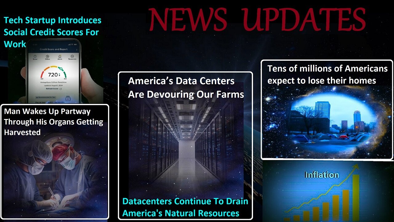 Data Centers Devouring Farms-Drain Resources, Man Wakes Before Organs Harvested, More