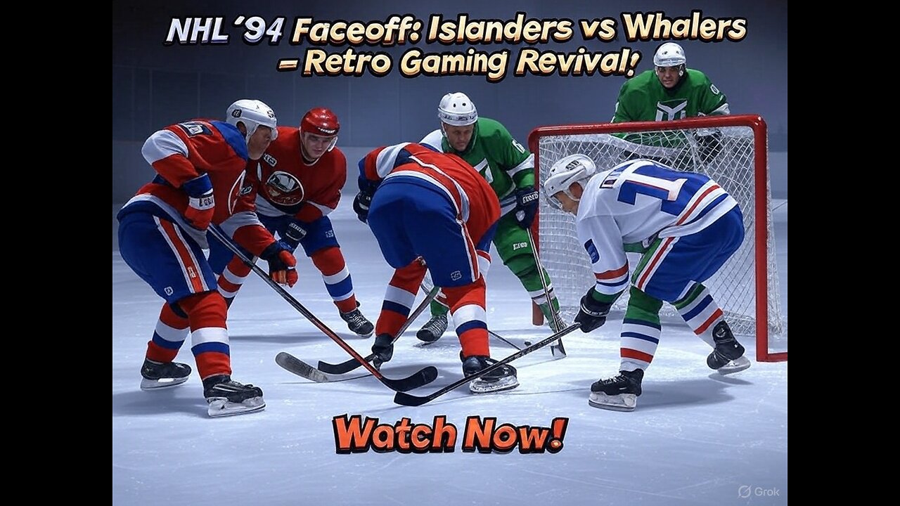 Still Playing NHL '94? This Islanders vs. Whalers Game on Sega Genesis is for YOU!