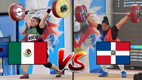 Veronica Saladin 🇩🇴 vs Tania Mascorro 🇲🇽 en pesas por el oro🥇 |Juegos Centroamericanos 2018|