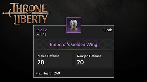 Emperor's Golden Wing - Throne and Liberty