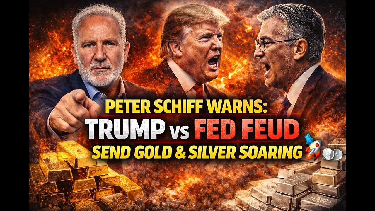 P1 🚀Peter Schiff WARNS: Trump vs Fed Feud Sends Gold & Silver SOARING