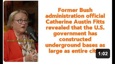 "Ex-Bush Official Reveals Secret U.S. Underground Bases: Catherine Austin Fitts"