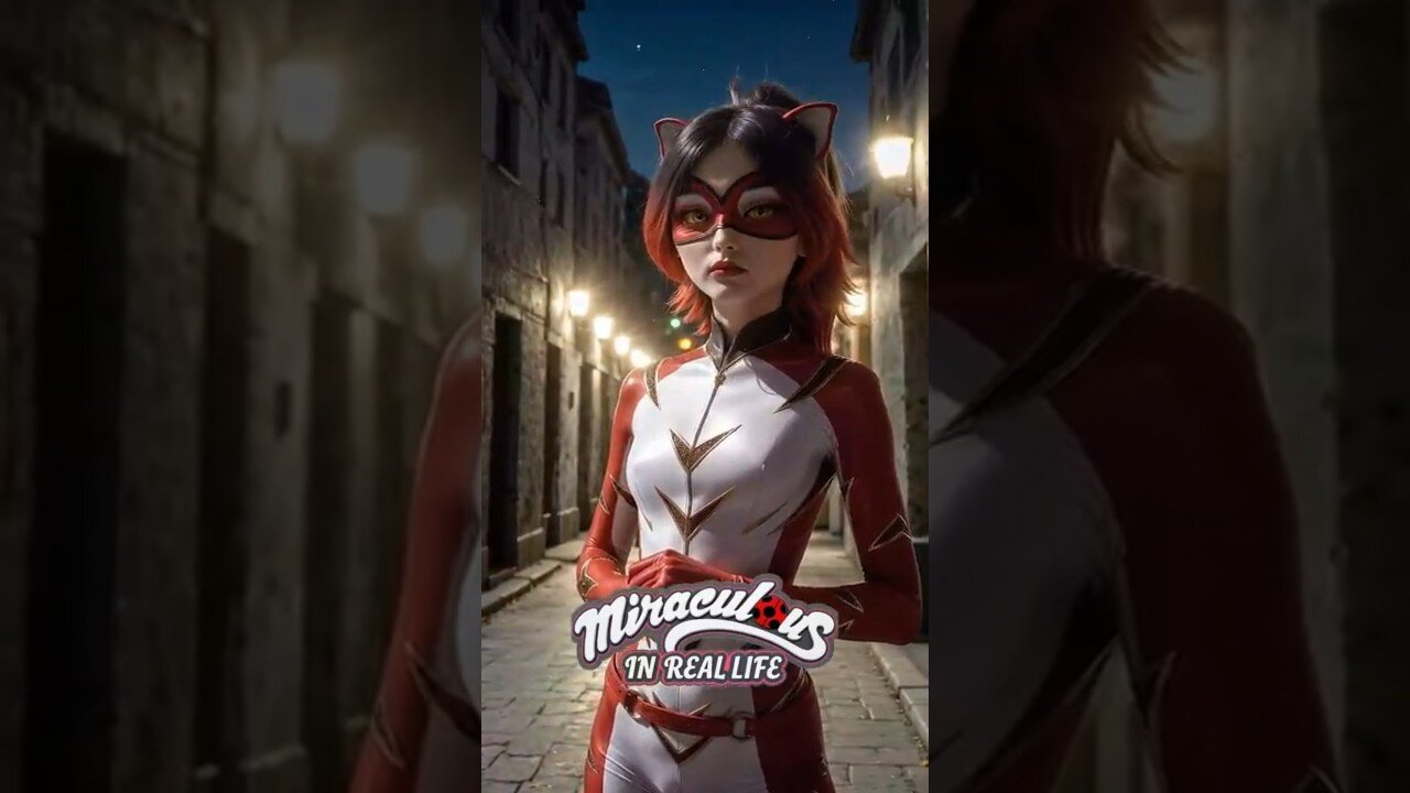 What If Miraculous Ladybug Was Real? The Transformation Is Stunning 💥🐾#livingcartoon #ladybug