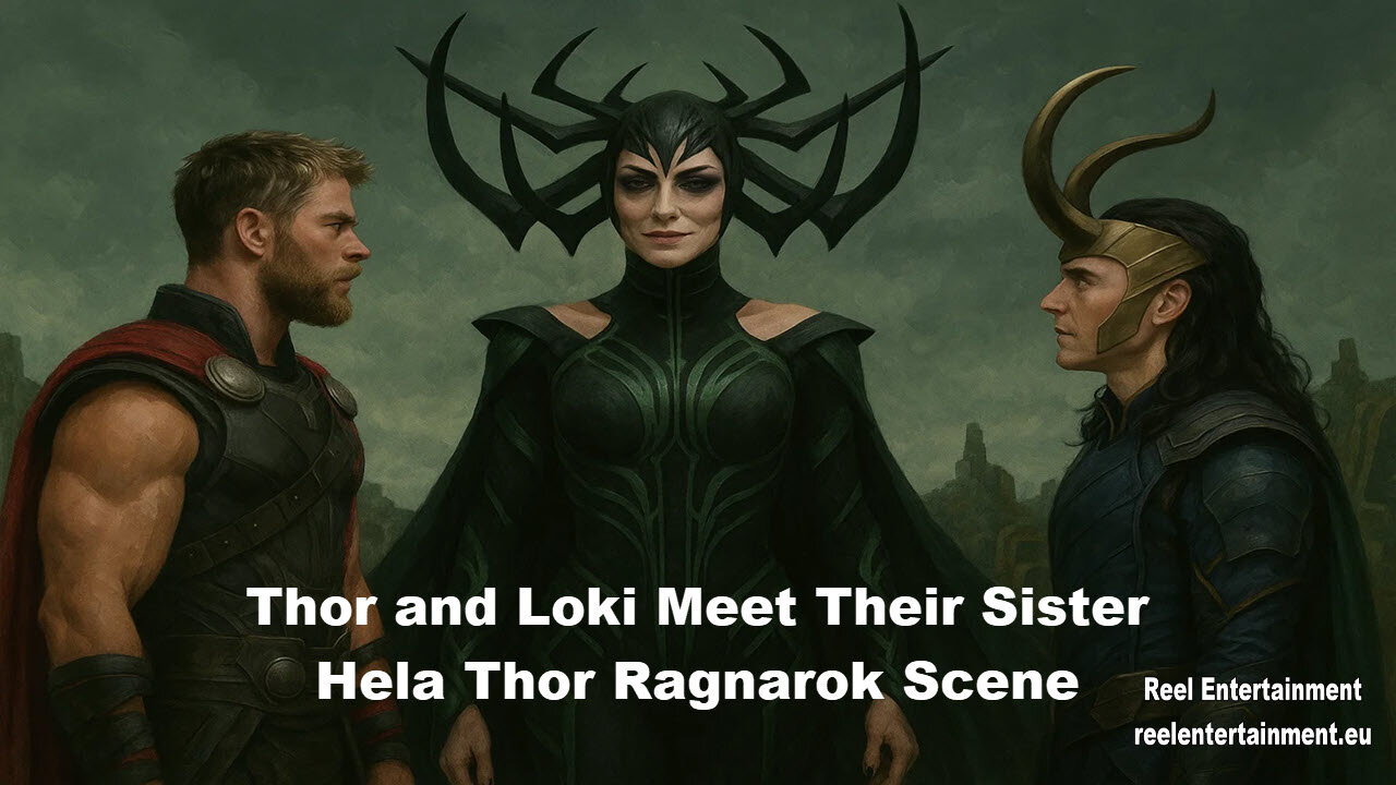 Thor and Loki Meet Their Sister Hela Thor Ragnarok Scene