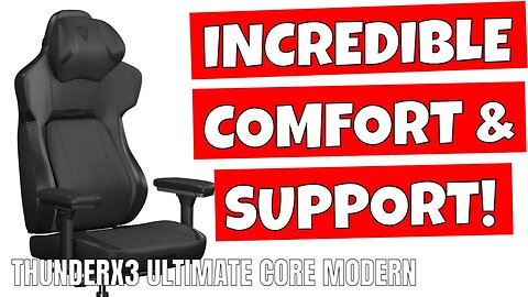 BEST ERGO Gaming Chair Thunderx3 Core Modern Ultimate Lumbar Support