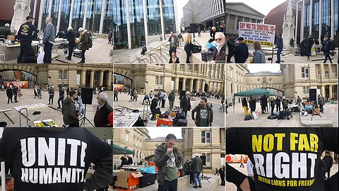 Birmingham 1: NO to DIGITAL ID – UNITE HUMANITY. Peace, Love & Unity is our Strength.