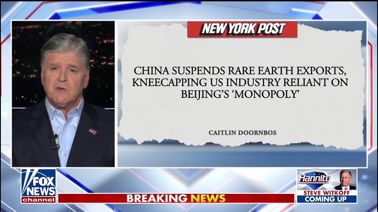 Hannity: Reliance On China Must Come To An End
