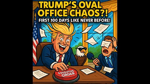 "TRUMP UNLEASHED: 100 Days of Oval Office Mayhem! 😂🇺🇸"
