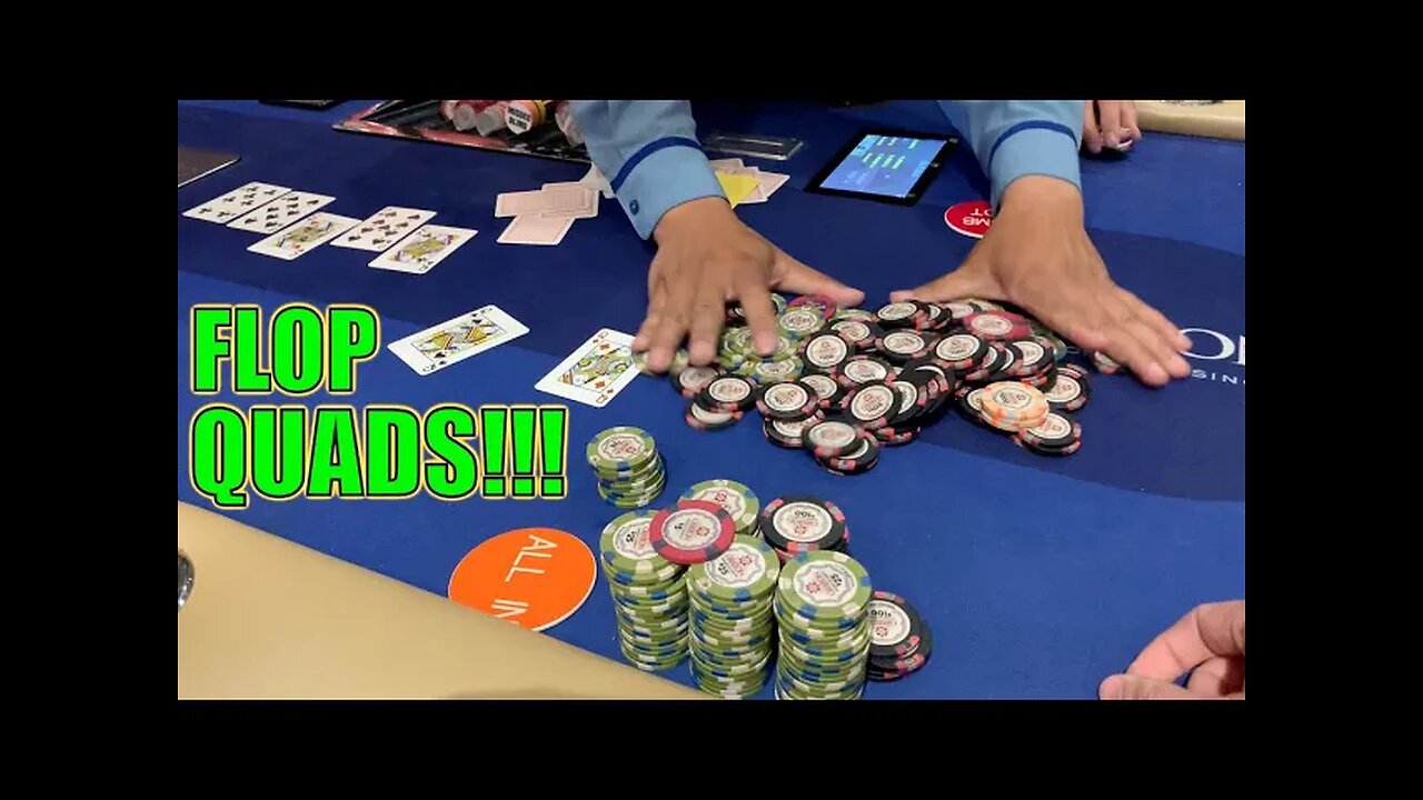 I Flop QUADS & Get RAISED TWICE!! Winning Unbelievable $10,000+ ALL IN! Must See!! Vlog Ep 263
