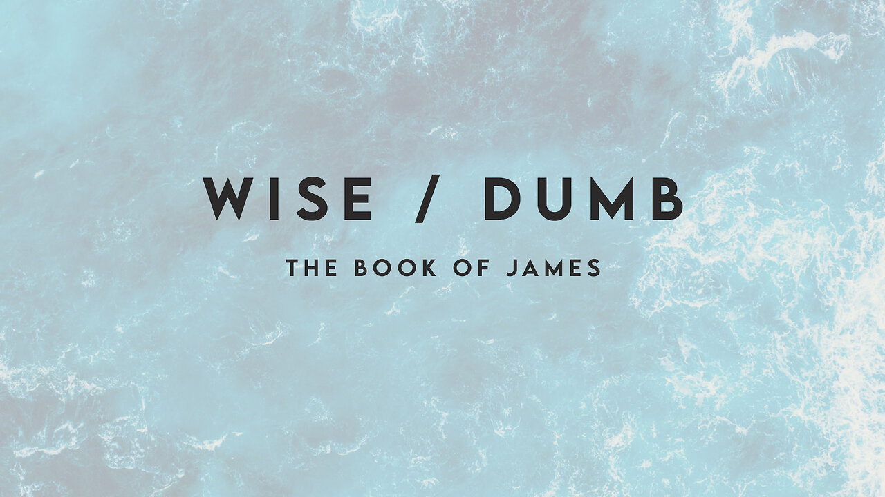 Wise/Dumb | The Book of James Chapter 1