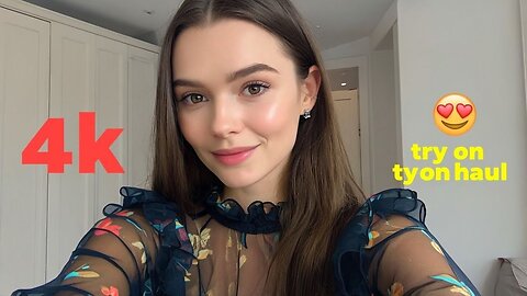 4k natural petite transparent try on haul |transparent lingerie I bikini try on haul 2025 # 2