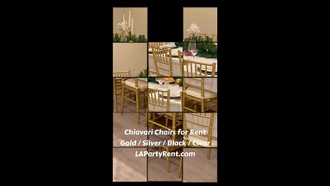 Chiavari Chairs for Rent