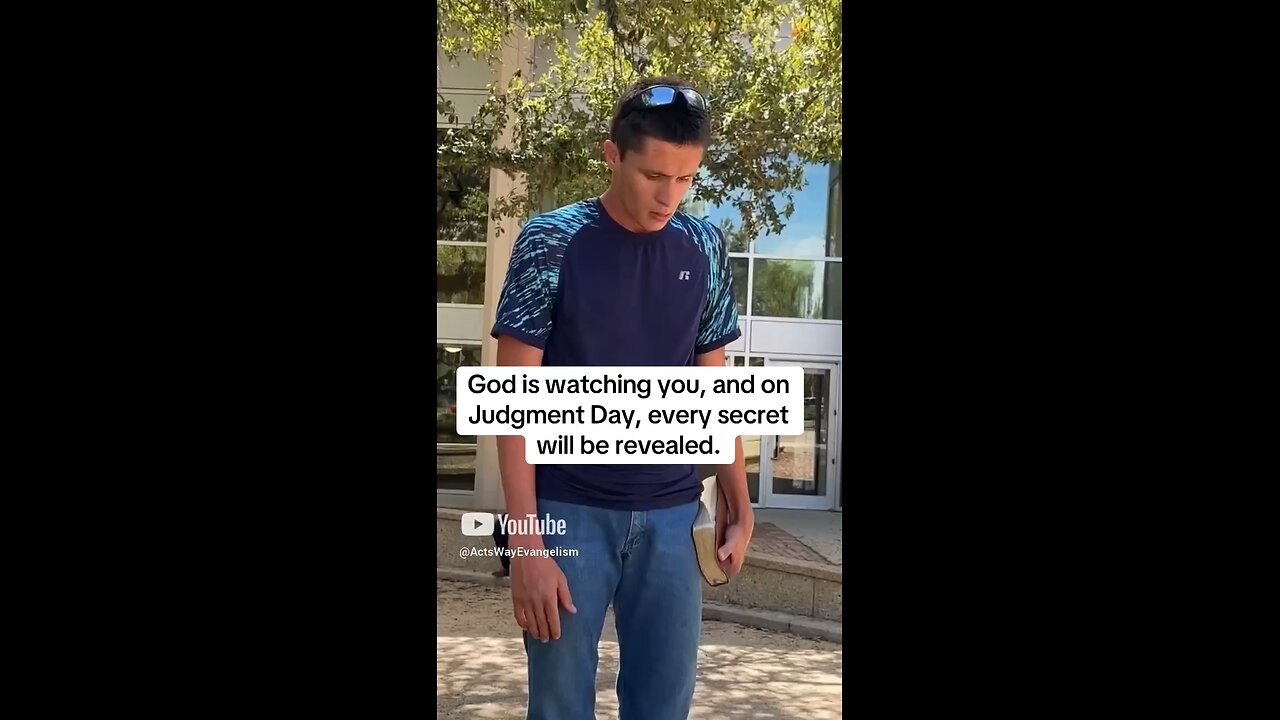 You can’t hide from God. God sees your sin