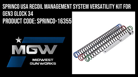 Sprinco USA Recoil Management System Versatility Kit For Gen3 Glock 34 - SPRINCO-16355