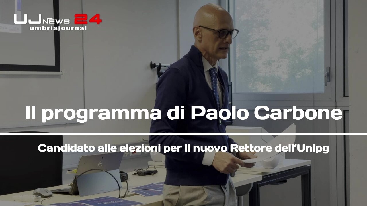 Paolo Carbone, candidato a Rettore dell’Università degli Studi di Perugia
