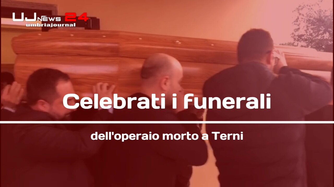 Celebrati i funerali dell'operaio morto a Terni