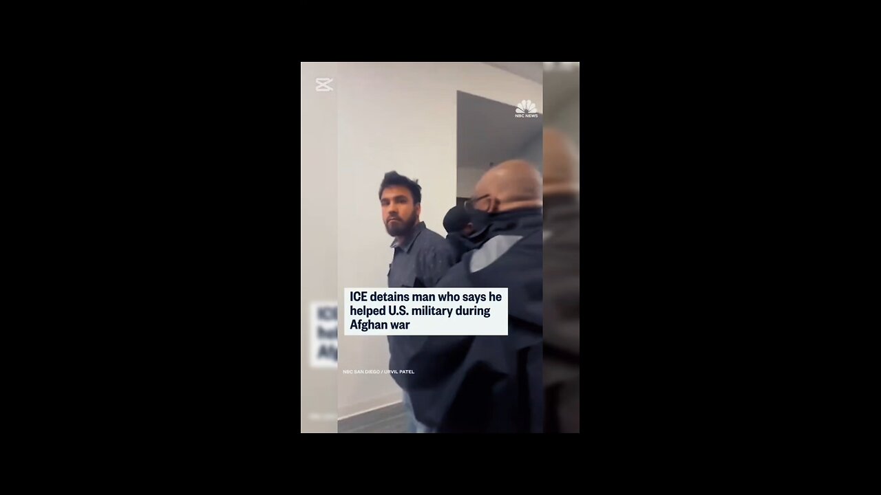 ice detains man Afghan war #shorts