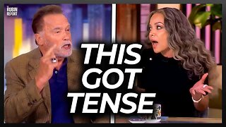 ‘The View’s Sunny Hostin Gets Visibly Angry When Arnold Schwarzenegger Puts Her in Her Place