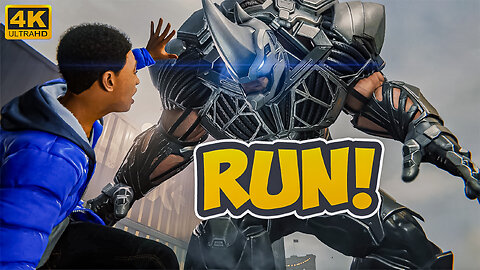 Can Miles Morales Escape From The Rhino | Marvels Spider-Man Gameplay