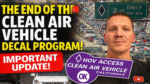 HOV Lane Privileges END for EVs & Alternative Fuel Cars! Are You Prepared?
