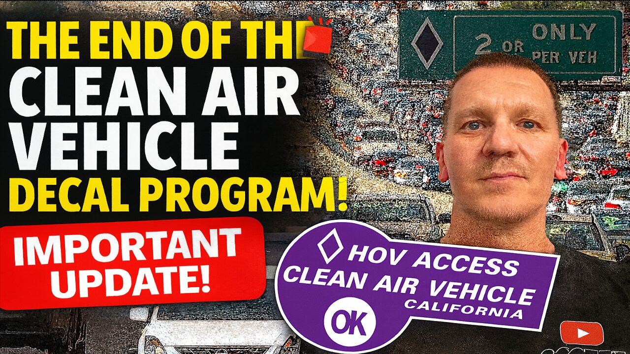 HOV Lane Privileges END for EVs & Alternative Fuel Cars! Are You Prepared?