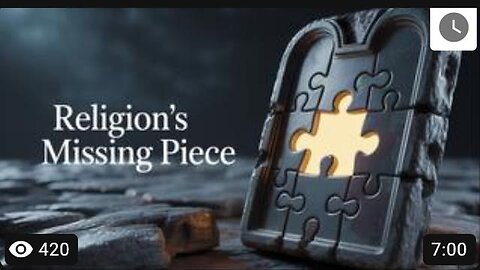 What's MISSING from EVERY Religion on Earth