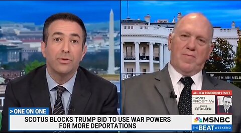Border Czar Schools MSNBC Host On The Law