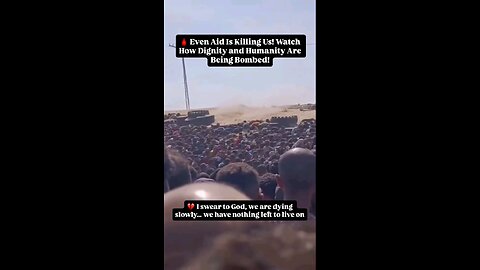 human aid is also killing the people, shout out to this brutal attack 💯