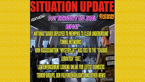 SITUATION UPDATE 9/15/25 - Kirk Assassination "Mystery Jet" Has Ties To The "Chabad Lubavitch" Cult