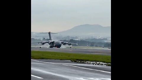 C-17 Globemaster Transport aircraft take off and landing